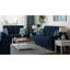 Lit de rangement en microfibre bleue - Canapé-lit rembourré élégant et pratique avec rangement, transformez votre espace