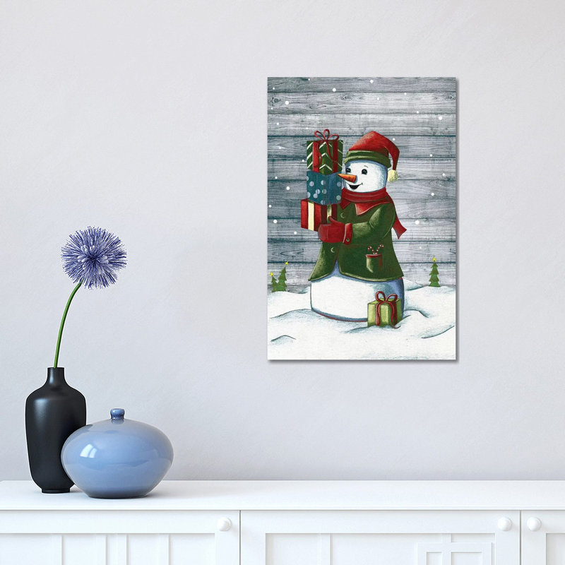 Christmas Snowmen II by Josefina - Wrapped Canvas Gallery-Wrapped Canvas Giclée, 45.72cm H x 30.48cm W