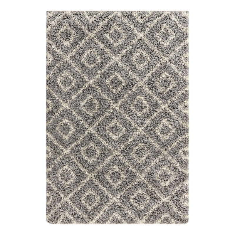Azbill Geometric Indoor Rug, Rectangle 4' x 6'