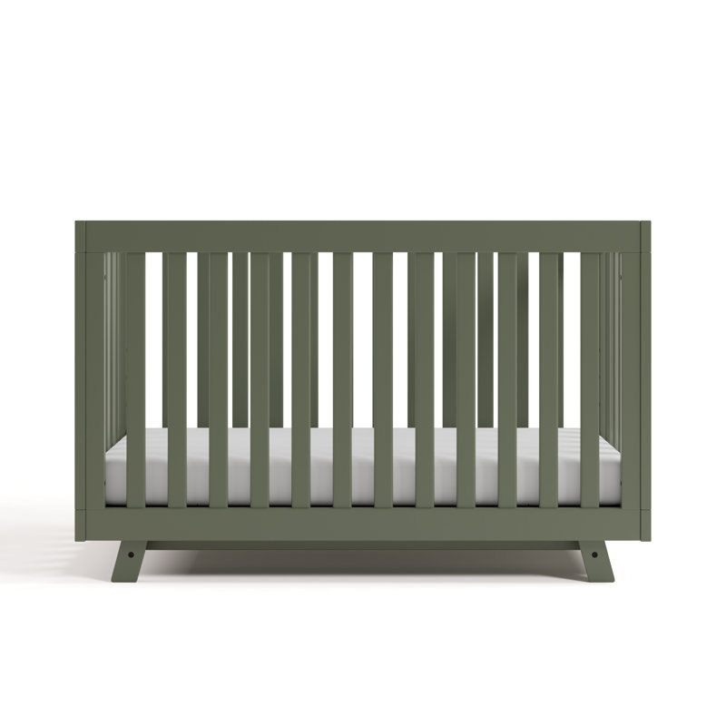 Lit de bébé convertible 3-en-1 Beckett, Olive, Lit à barreaux
