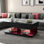 Table basse extensible avec plusieurs compartiments de rangement, bande à DEL de 16 couleurs et base robuste-506863200