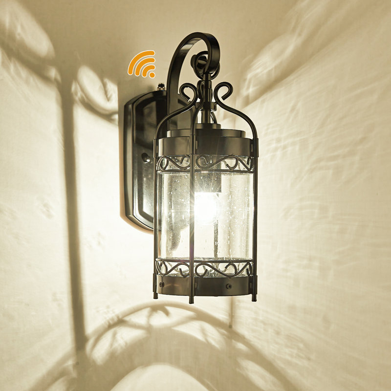 outdoor wall sconce with dusk to dawn-1 light