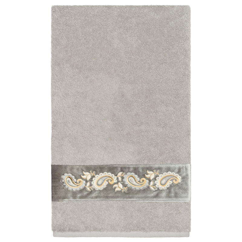 Midweight Bath Towel, Light Gray