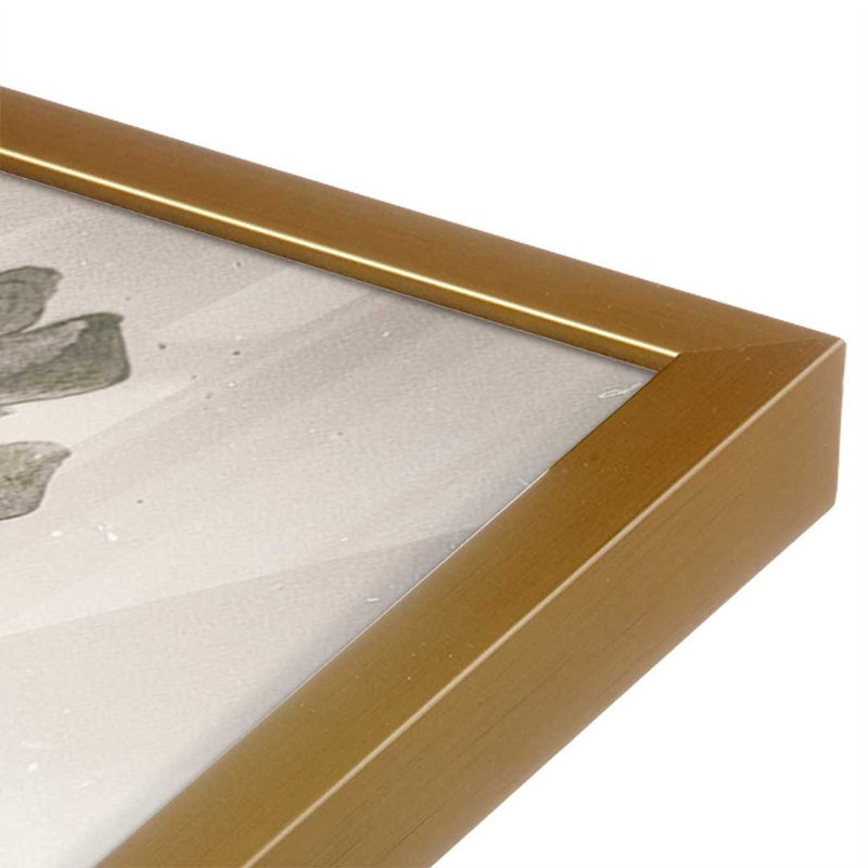 «Wildflower Journal Vintage VI» par Nathan Larson, reproduction d'art, H 30 po x l 20 po, Or