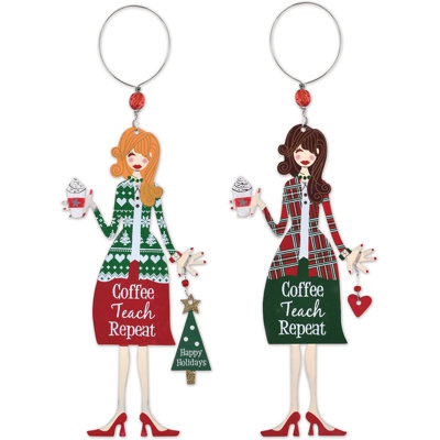 Teachers Ornament - Set of 2
