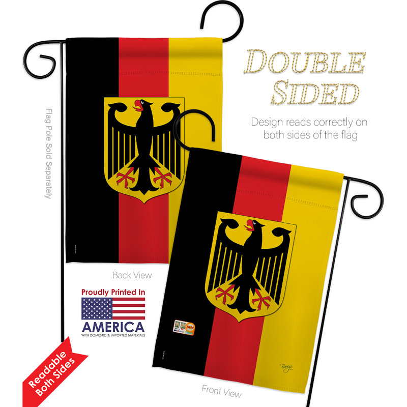 Double Sided 18.5'' H x 13'' W Polyester Flag Set