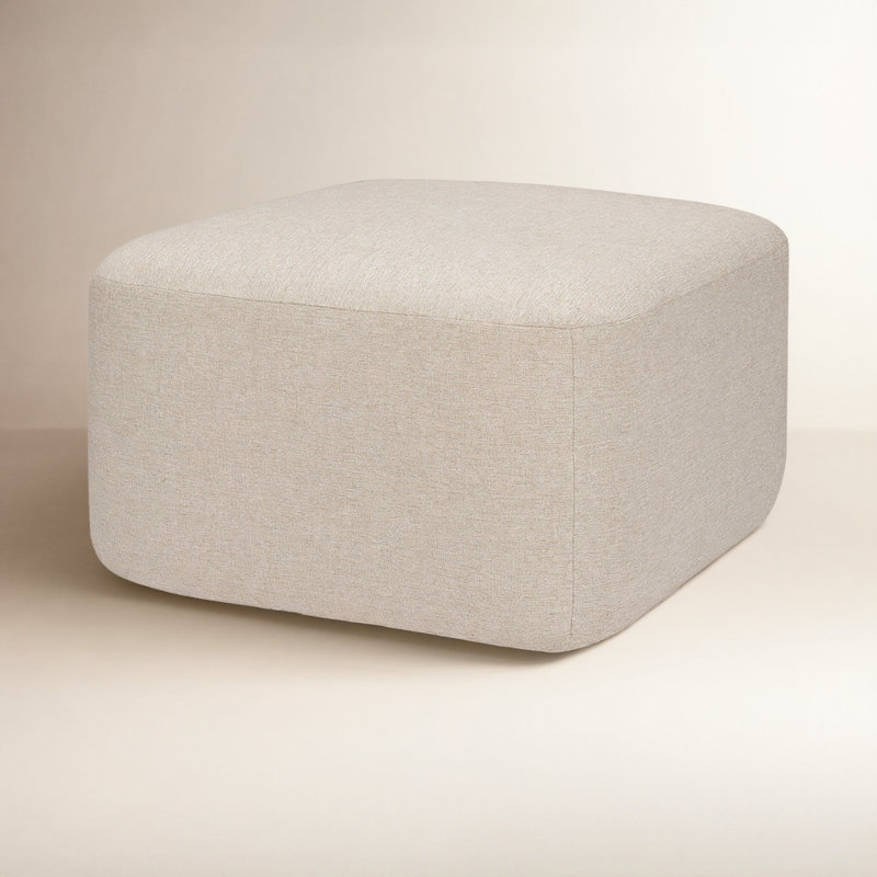 Kiwi Gliding Ottoman, Beach Polyester Blend, Natural