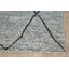 Tapis décoratif en laine bleu marocain de conception unique 5 pi 5 po x 7 pi 9 po noué à la main New Age