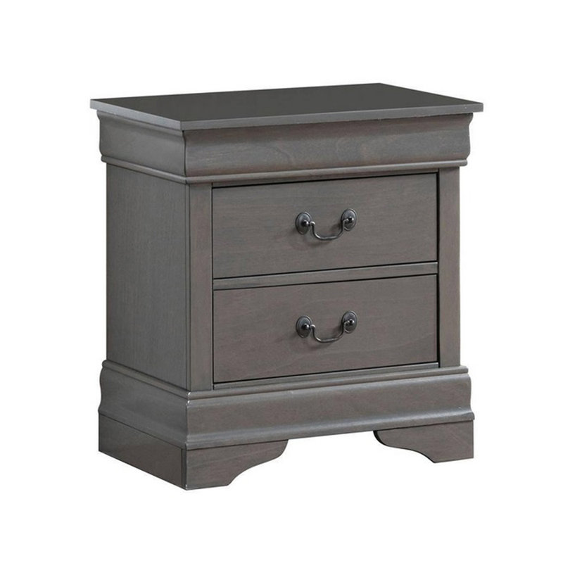 Table de chevet Chariah, Gris