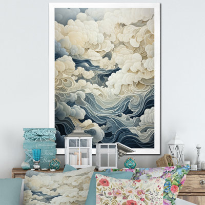 Nuage gris ciel I - décoration murale nuages