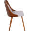 Chaise d'appoint rembourrée en bois massif Hassen-641294867