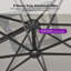 96'' Cantilever Umbrella with Base and Recycled Fabric-1331182870