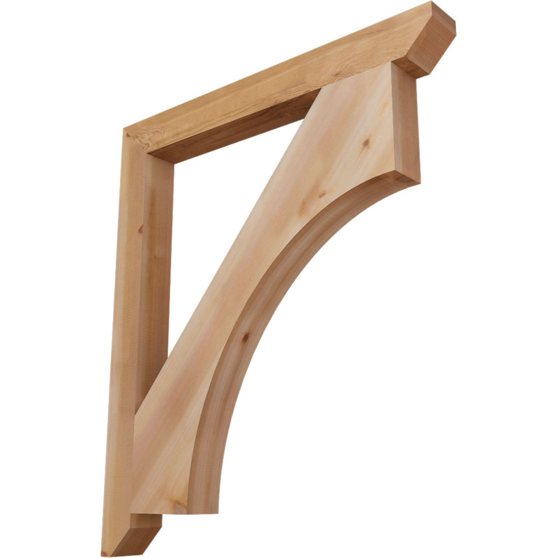 Support en bois Westlake, Cèdre rouge, H 44 po x l 3,5 po x P 38 po