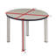 Plateau de table Kee, 4 chaises empilables Zeng-51310978-51310979-84166796