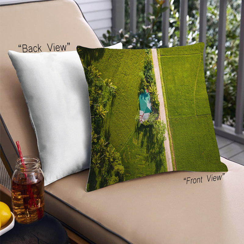 Coussin décoratif Color Focus Green 56, Microsuède