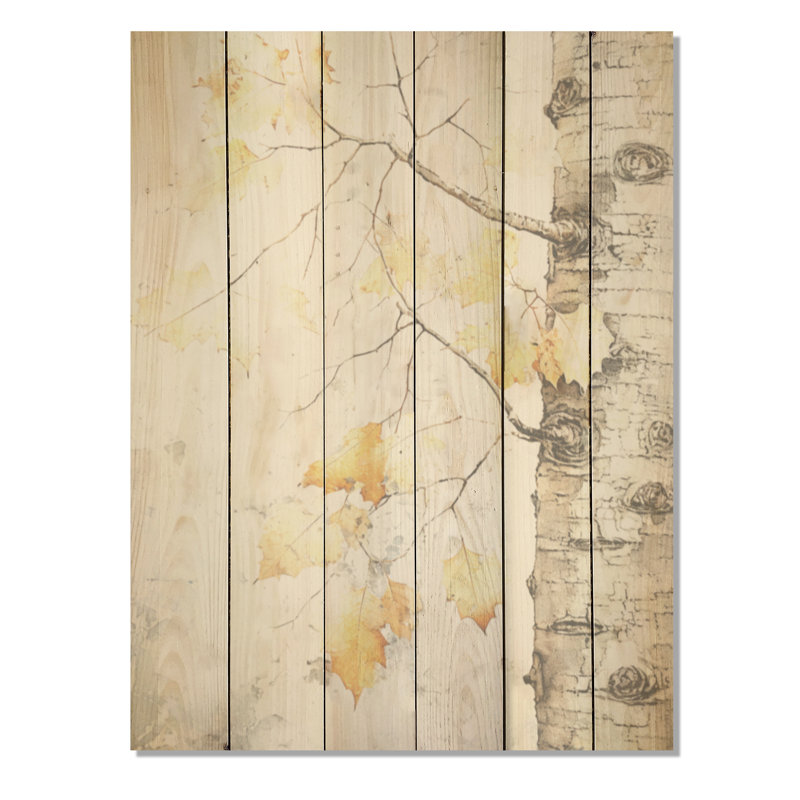 Abat-jour d'arbre sycomores gris et doré - panneau mural en bois d'arbre sycomore sur bois de pin naturel, H 32 po x l 24 po