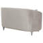 Causeuse grise grise contemporaine avec capitonnage