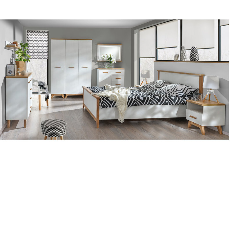 Gennessee Engineered Wood Flat Wall Mirror