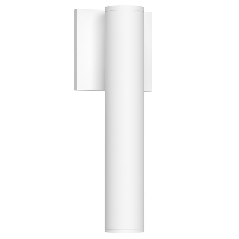 Applique murale blanche à DEL 36 po Lorna 12 po (4 po de diamètre), H 12,38 po x l 4,63 po x P 5,25 po, Blanc, 24 W