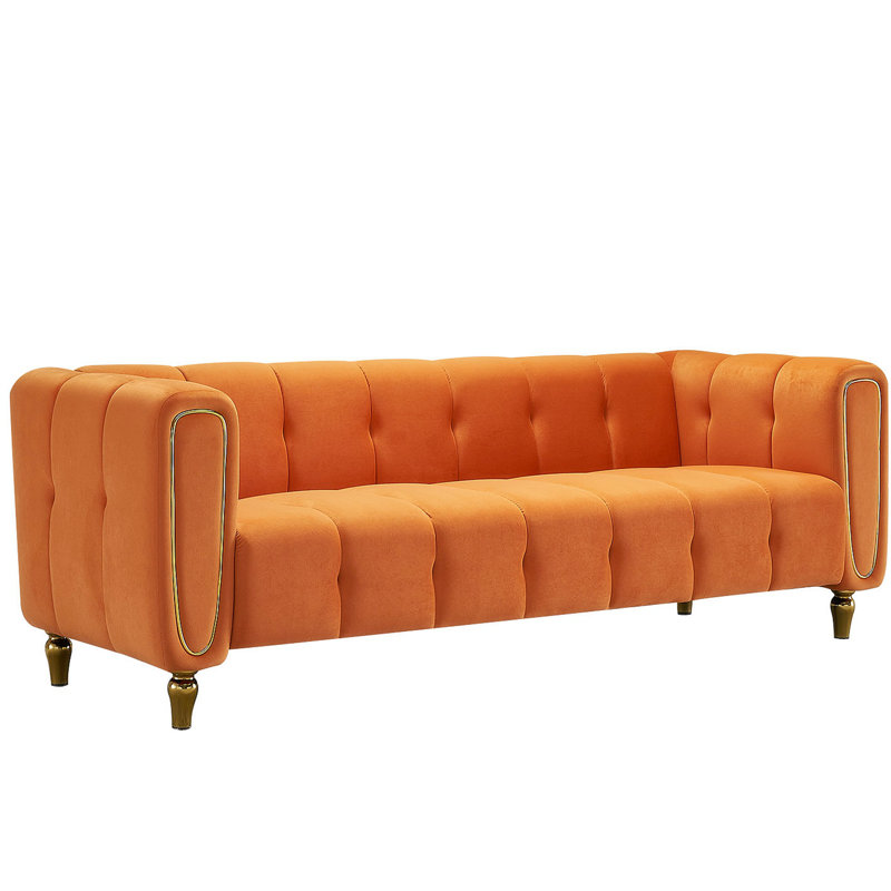 Canapé 83,18 po, Velours orange