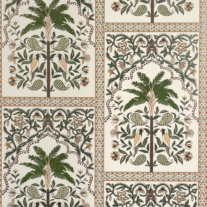 Schumacher X Johanna Ortiz Amazonas Mystique Wallpaper, Green