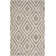 Whittlesey Hand Woven Viscose/Wool Geometric Rug in Ivory/Gray