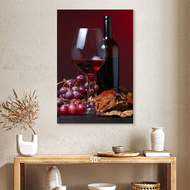 Vin rouge d'automne Yarlin, H 24 po x l 16 po