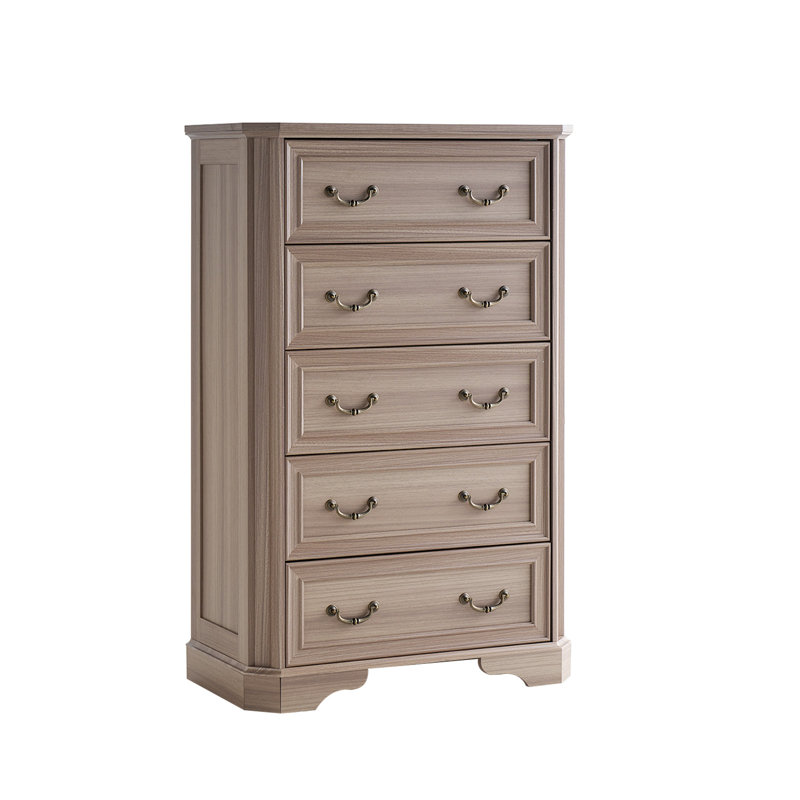 Commode 5 tiroirs Farmhouse, Noyer gris
