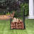 43.5cm W Metal Log Rack