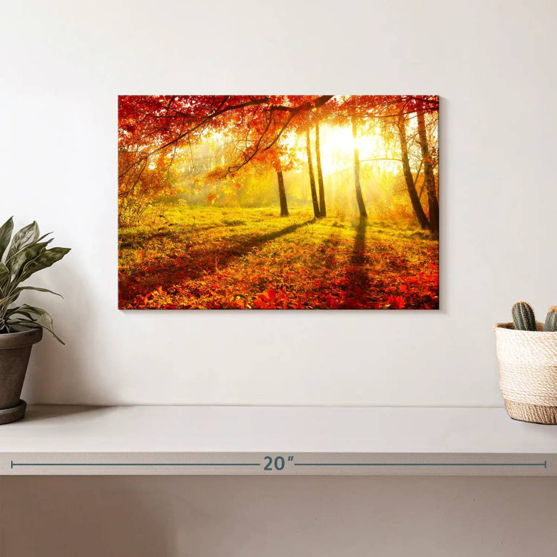 Alvord, paysage d'automne lumineux, H 8 po x l 12 po