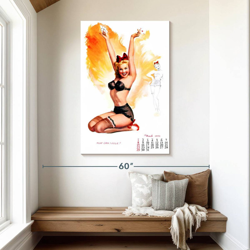 Pin-up Leisha - mars 1953, H 48 po x l 32 po