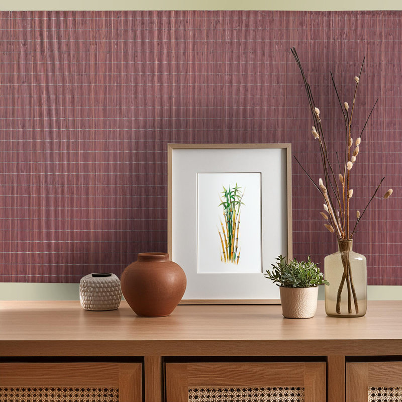 Panneau mural en bambou 48 "x 600" Tatami, Chocolat