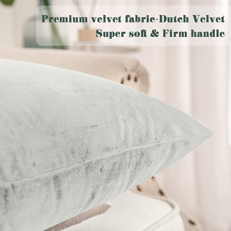 Velvet Scatter Cushion Cover, Off-White