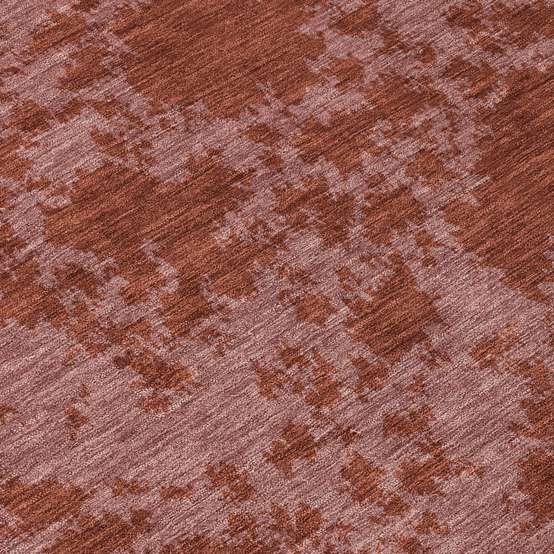 Machine Washable Indoor/Outdoor Chantille ACN2919 Abstract Rug, Burgundy, 2'6" x 3'10"