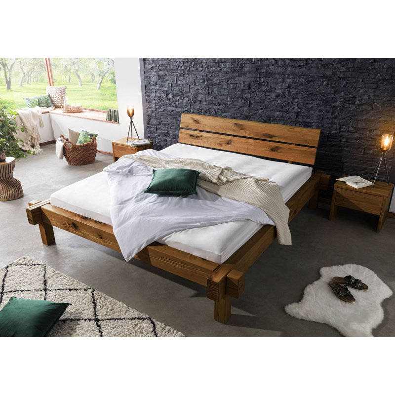 Jangali Solid Wood Bed, Tobacco, Super King (6')