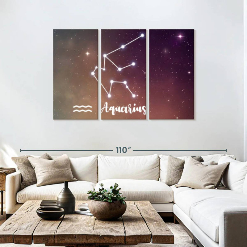 Adella Aquarius Constellation, 48" H x 74" W