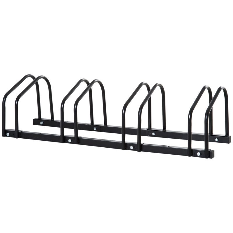 Support de rangement au sol pour 4 vélos Marysville, noir