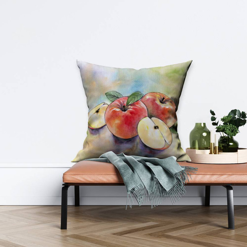 Apple harvest - 26"x26" Throw pillow - Poly twill - Print on demand, 26'' x 26'', Polyester/Polyfill