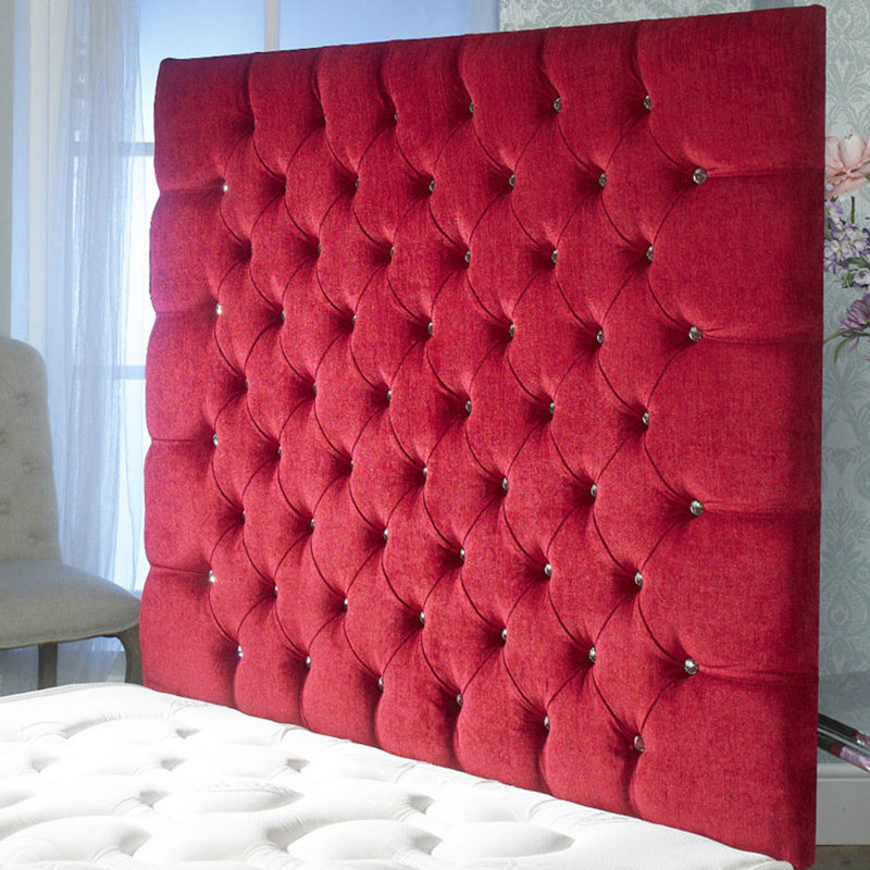 Shaw Upholstered Headboard, Red, Small Double (4')