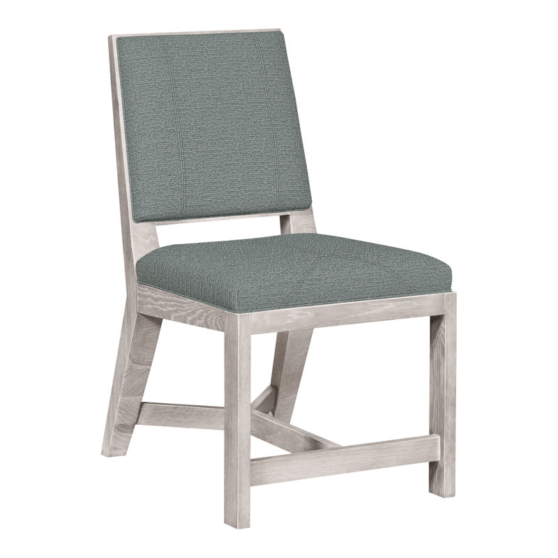 Chaise d'appoint rembourrée Thom Filicia Home, Cobalt Tuck, Gris colombe