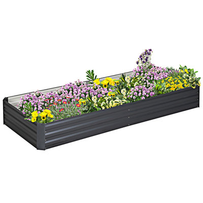 Galvanized Raised Garden Bed Metal Planter Box