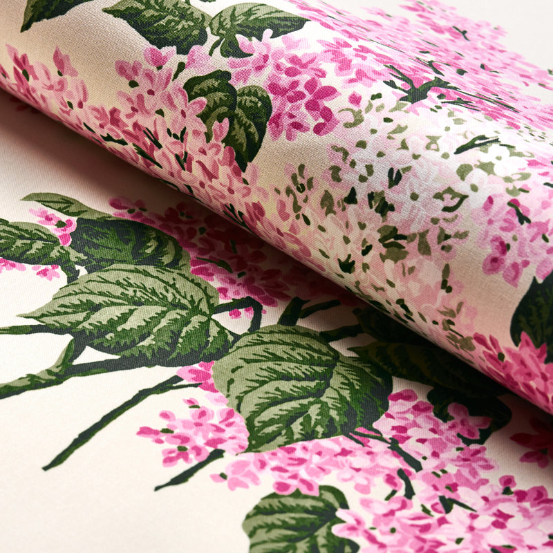 Tissu Schumacher x Johnson Hartig Proust's Lilacs, Rose