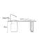 Bureau italien moderne et minimaliste: plateau en ardoise massif-61408793