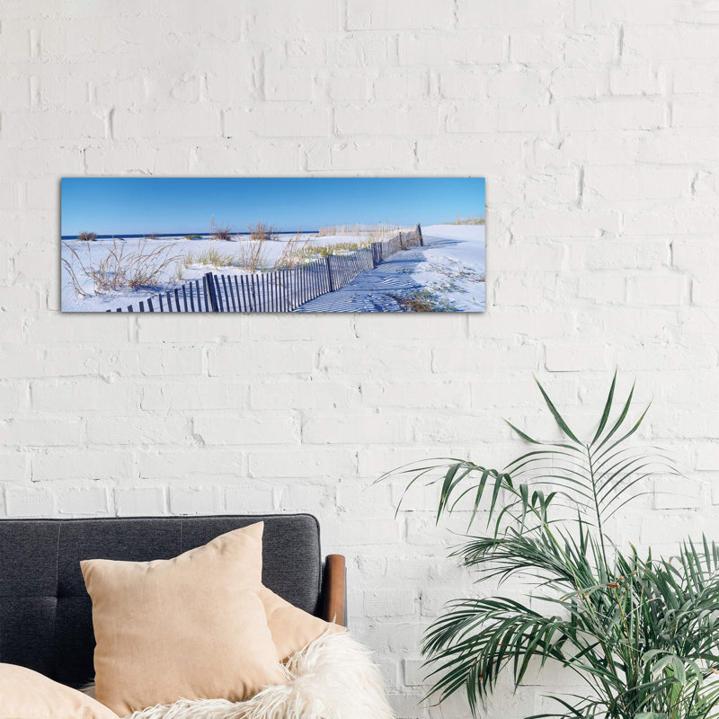 Seashore Landscape, Santa Rosa Island, Florida, USA - No Frame Panoramic Print on Canvas, 30.48 cm H x 91.44 cm W x 1.91 cm D