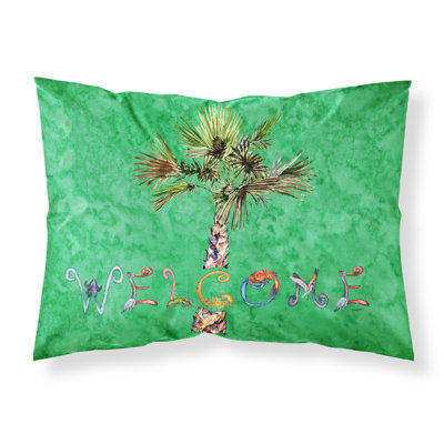  Taie d'oreiller Welcome Palm Tree