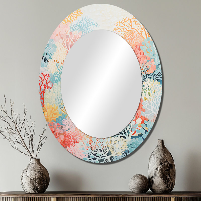 Miroir mural Coral Reef Barrier Expression - Coastal, 40 po x 30 po
