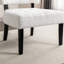 Fauteuil surdimensionné avec capitonnage élégant, blanc - Rehausse l'élégance de la pièce