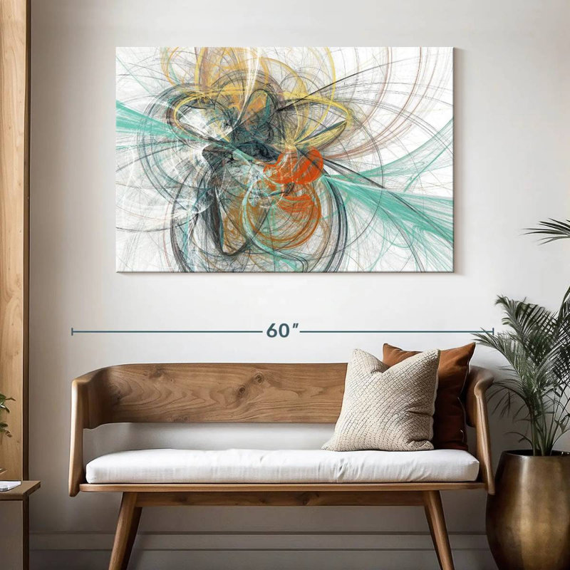 Avery Abstract String, 32" H x 48" W