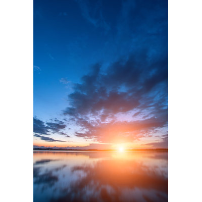 Lever de soleil - photographie sur toile tendue