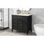 Meuble-lavabo 36 po avec lavabo, armoire de salle de bain avec tiroirs, structure solide et panneau de fibres à densité moyenne-13080883